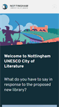 Mobile Screenshot of nottinghamcityofliterature.com