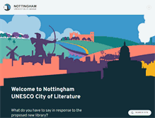 Tablet Screenshot of nottinghamcityofliterature.com